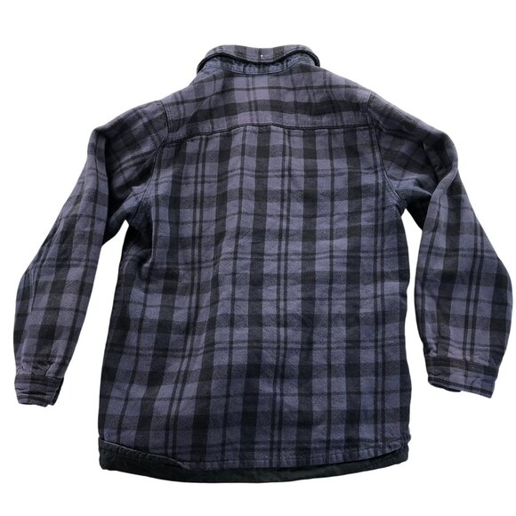 Merona Men's Shirt Medium Plaid Flannel Button-Up Purple Casual Classic - Picture 2 of 8